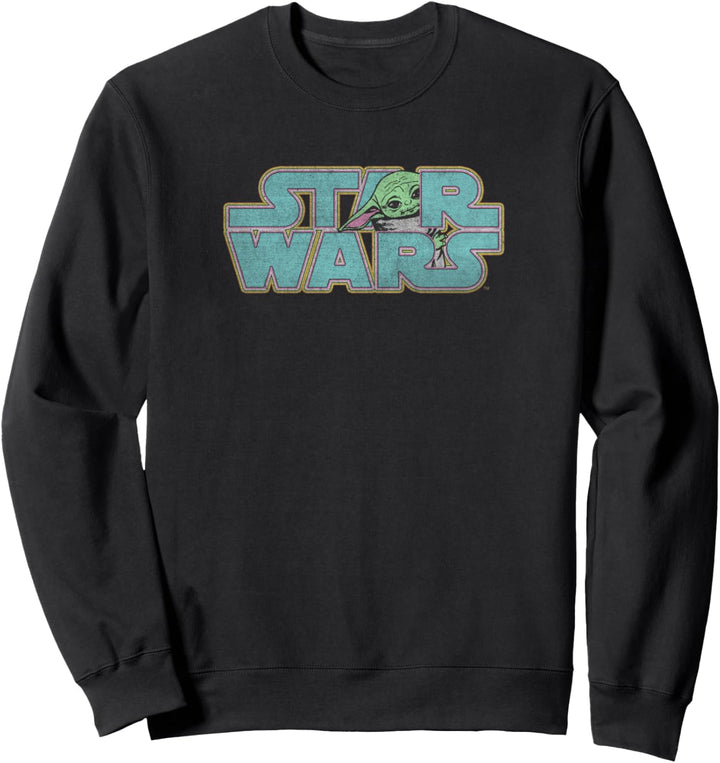 Star Wars The Mandalorian Child Hiding Logo Sweatshirt