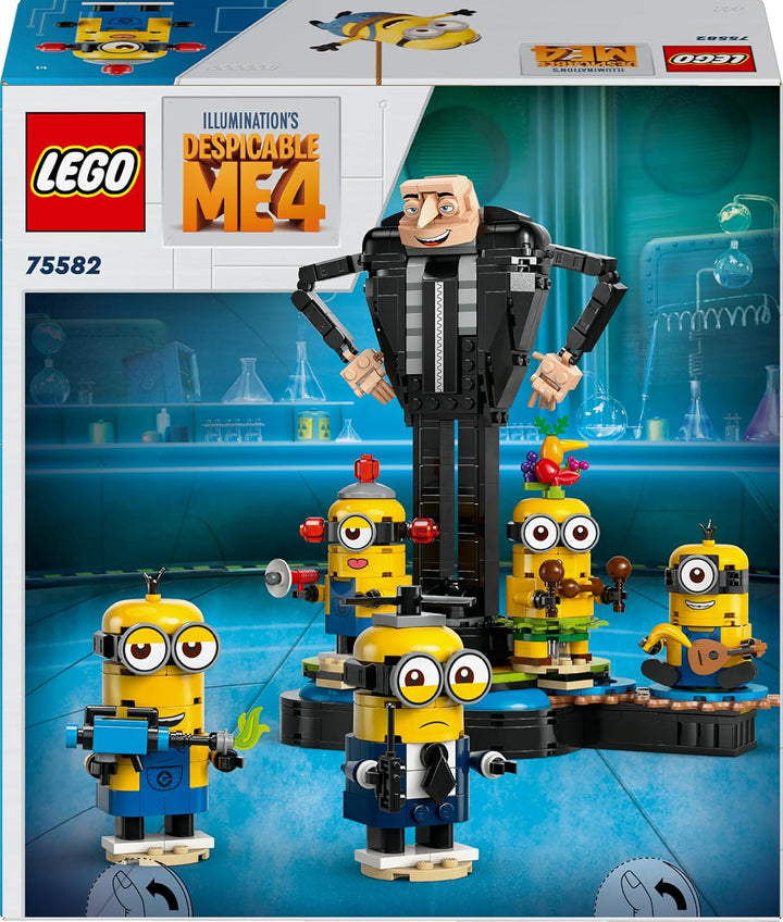 LEGO Ich – Einfach unverbesserlich 4 Gru und die Minions Steinen, tanzende Spielzeug-Filmfiguren zum