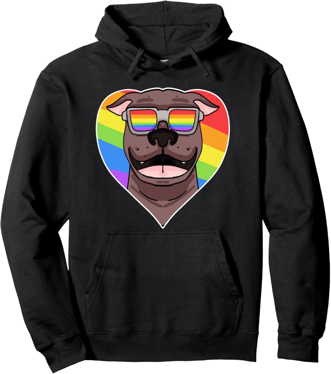 LGBT Support Rainbow Gay Pride - LGBT-Herztier Pullover Hoodie