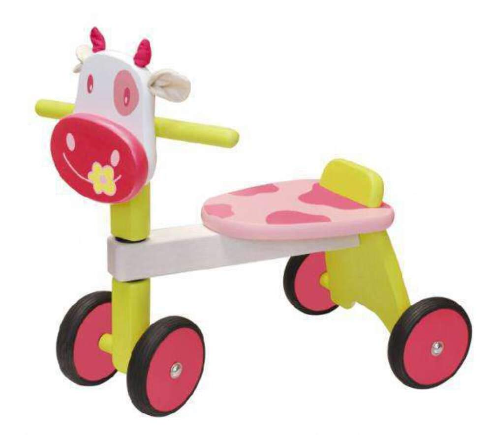balance bike kuhmädchen pink
