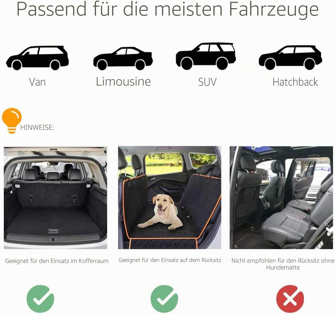 Nobleza - Autoschutzbügel für Hunde,Universal ausziehbarer Hund Hund Auto Separator Auto Barriere Si