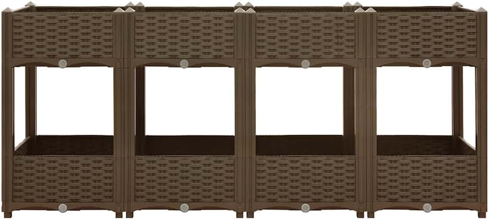 vidaXL Hochbeet Pflanzkasten Pflanzbeet Gemüsebeet Blumenbeet Blumenkasten Frühbeet Gartenbeet Blume