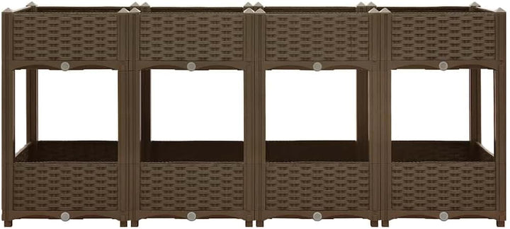 vidaXL Hochbeet Pflanzkasten Pflanzbeet Gemüsebeet Blumenbeet Blumenkasten Frühbeet Gartenbeet Blume