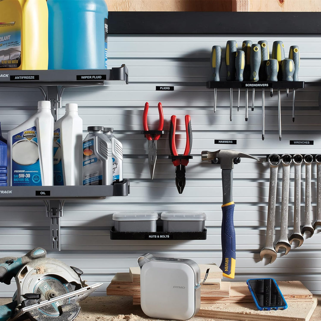 DYMO Original D1 Hochleistungs-Etikettenband | schwarz auf weiss | 12 mm x 5,5 m | permanent haftend