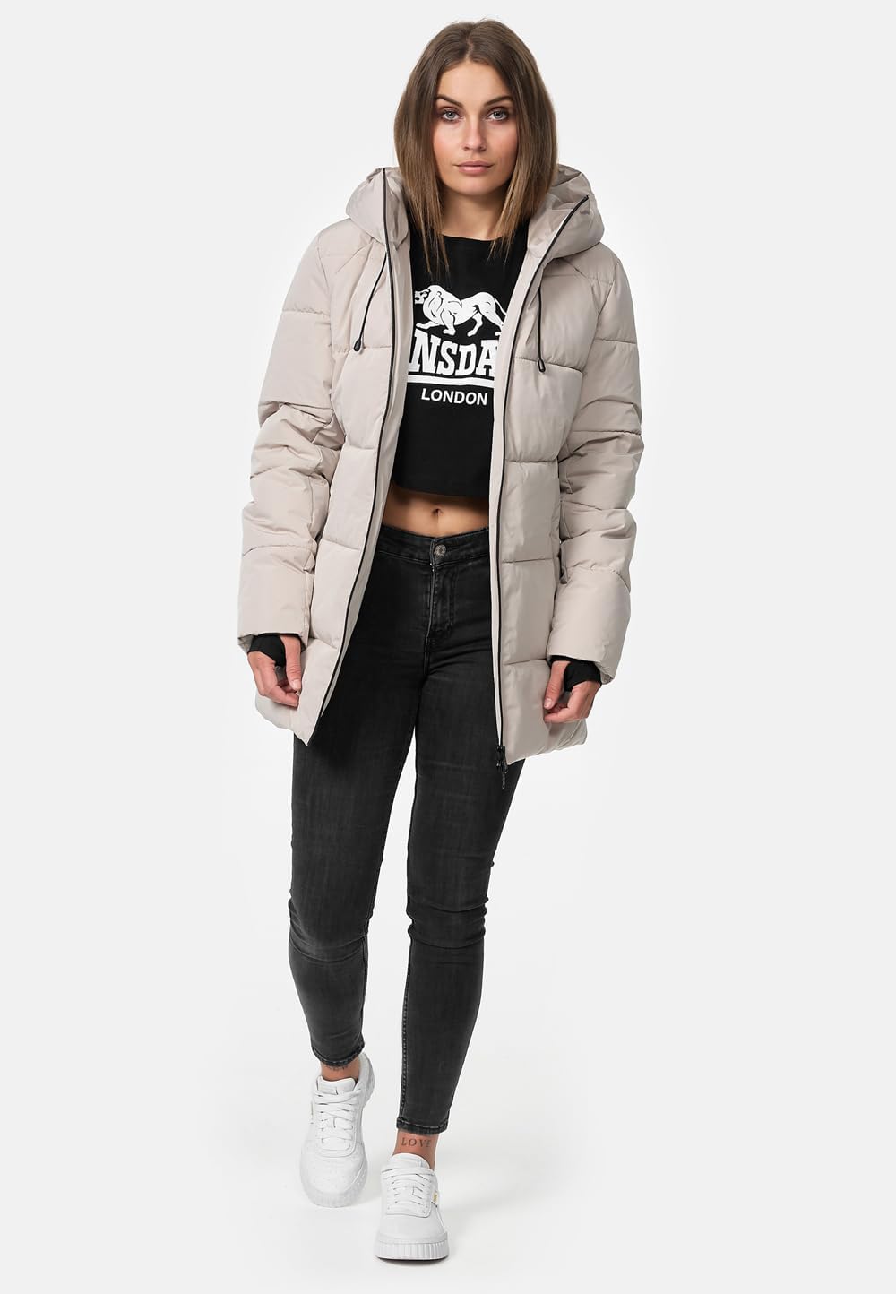Lonsdale Damen Sally Jacke L Sand, L Sand