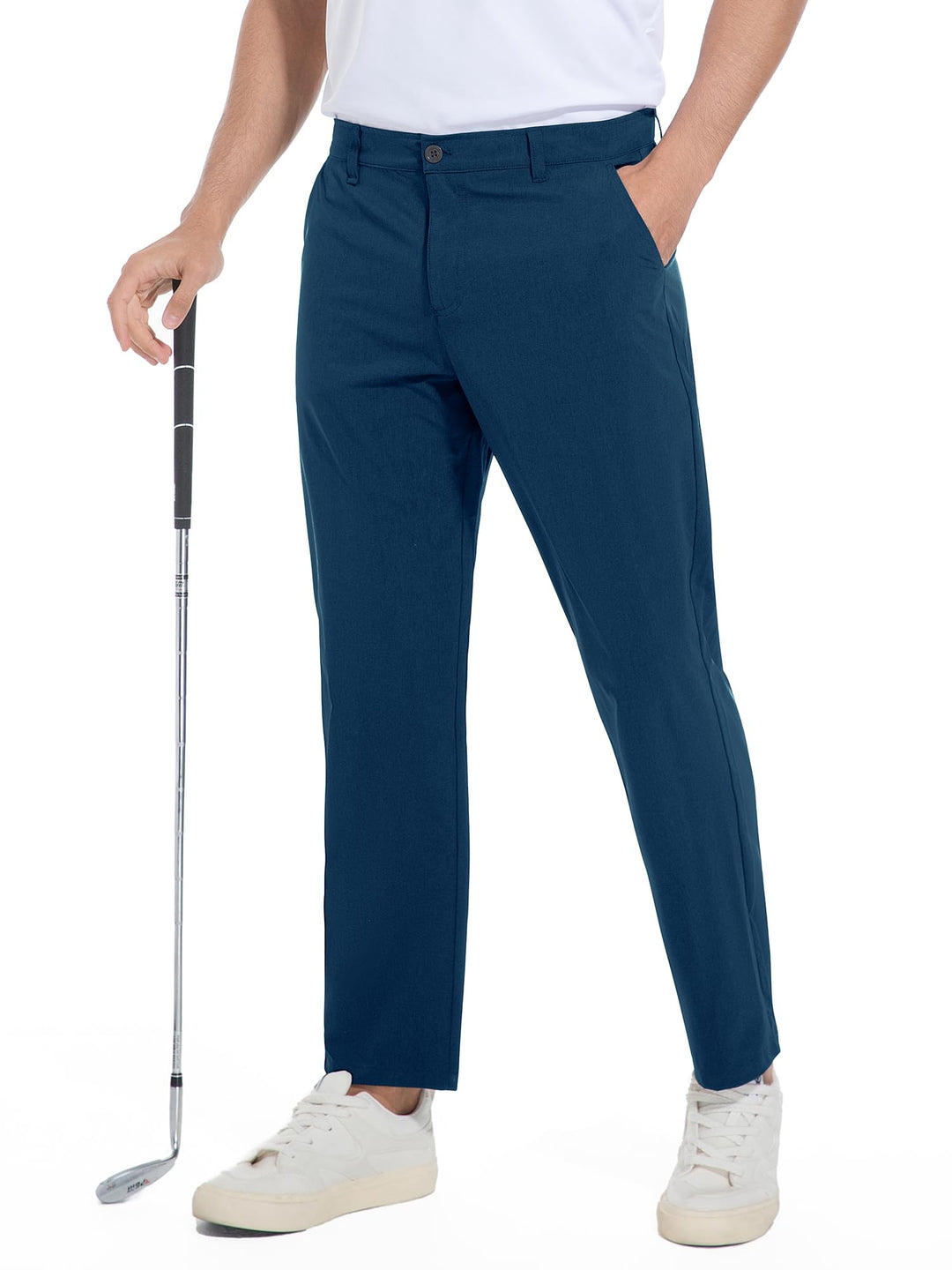 Holure Herren Golf Hosen wasserdichte Slim Fit Golf Hosen Leichte Stretch Outdoor Hosen mit Taschen