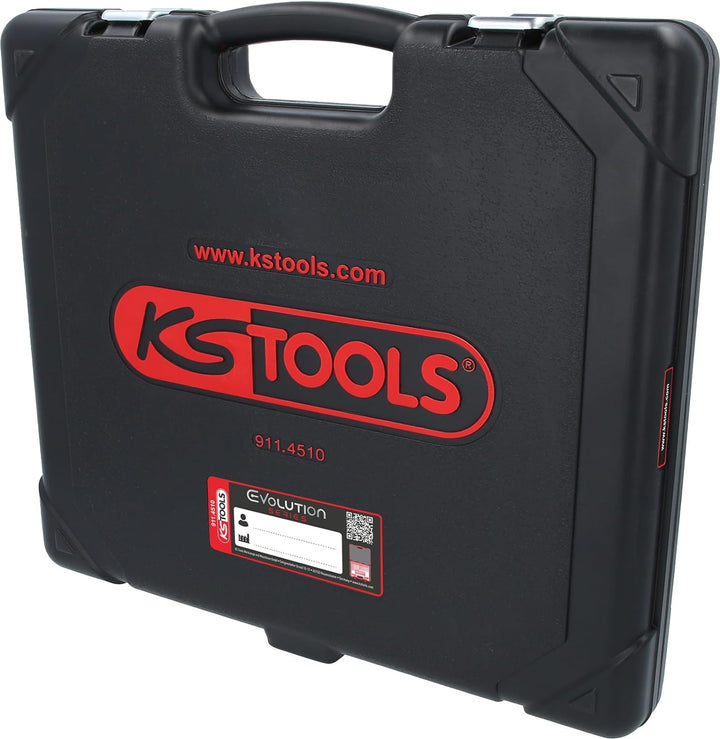 KS Tools 911.4510 EVOLUTION Series 1/2" Bit-Stecknuss-Satz für Innensechskant-Schrauben, 30-tlg