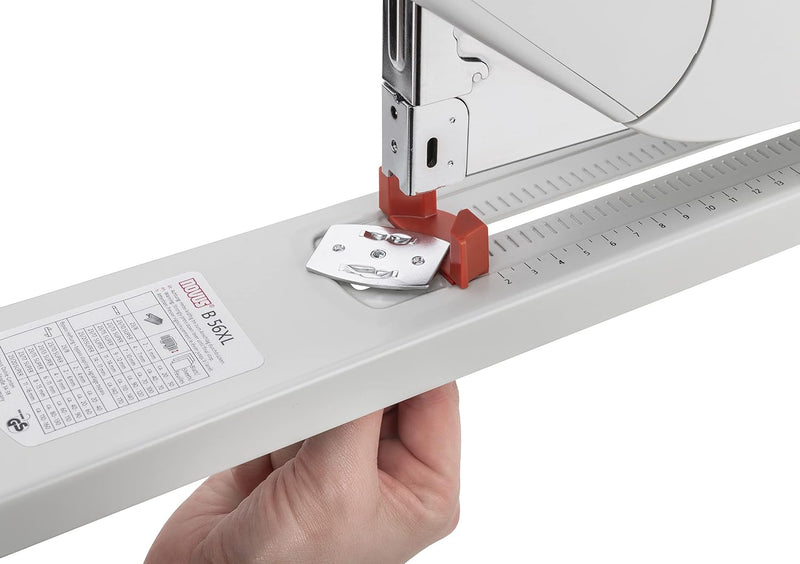 Novus B 56XL Blockheftgerät (Heftleistung bis 170 Blatt, Hefter mit variabler Einlegetiefe bis 250 m