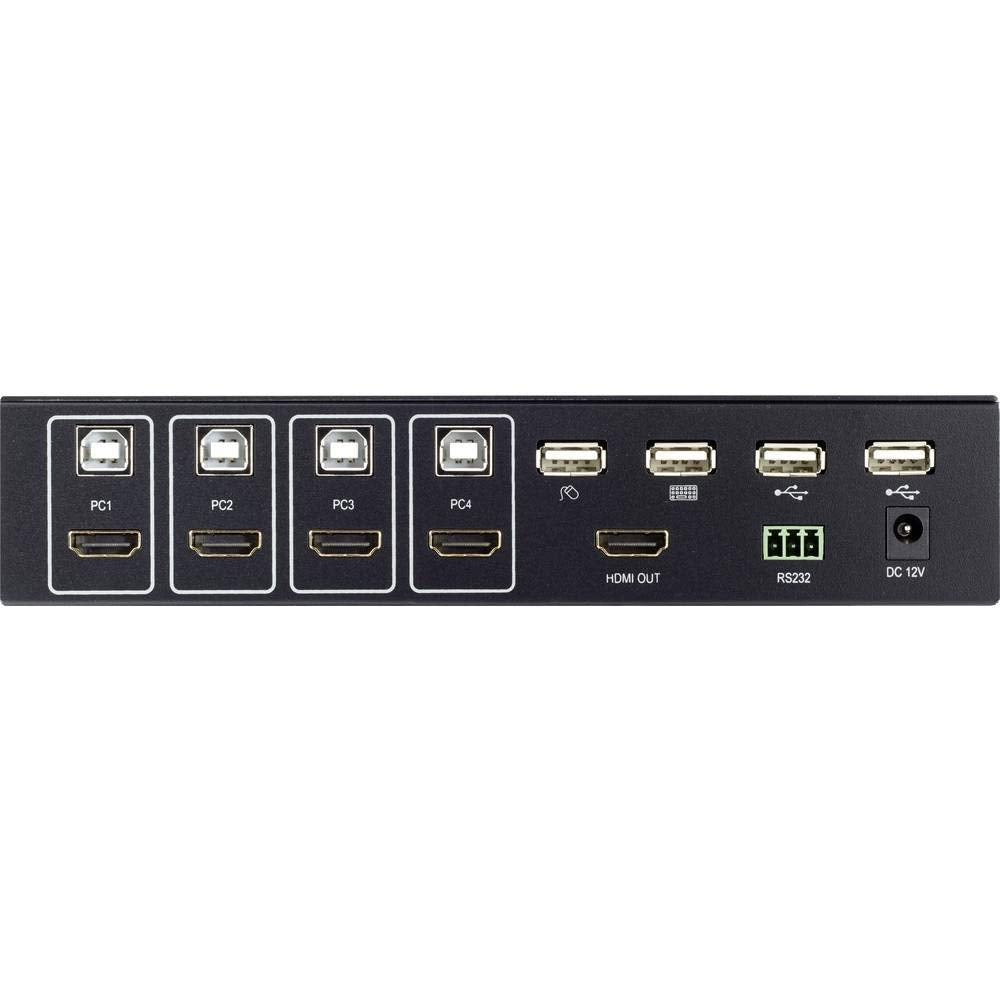SpeaKa Professional SP-KVM-340 4 Port KVM-Umschalter