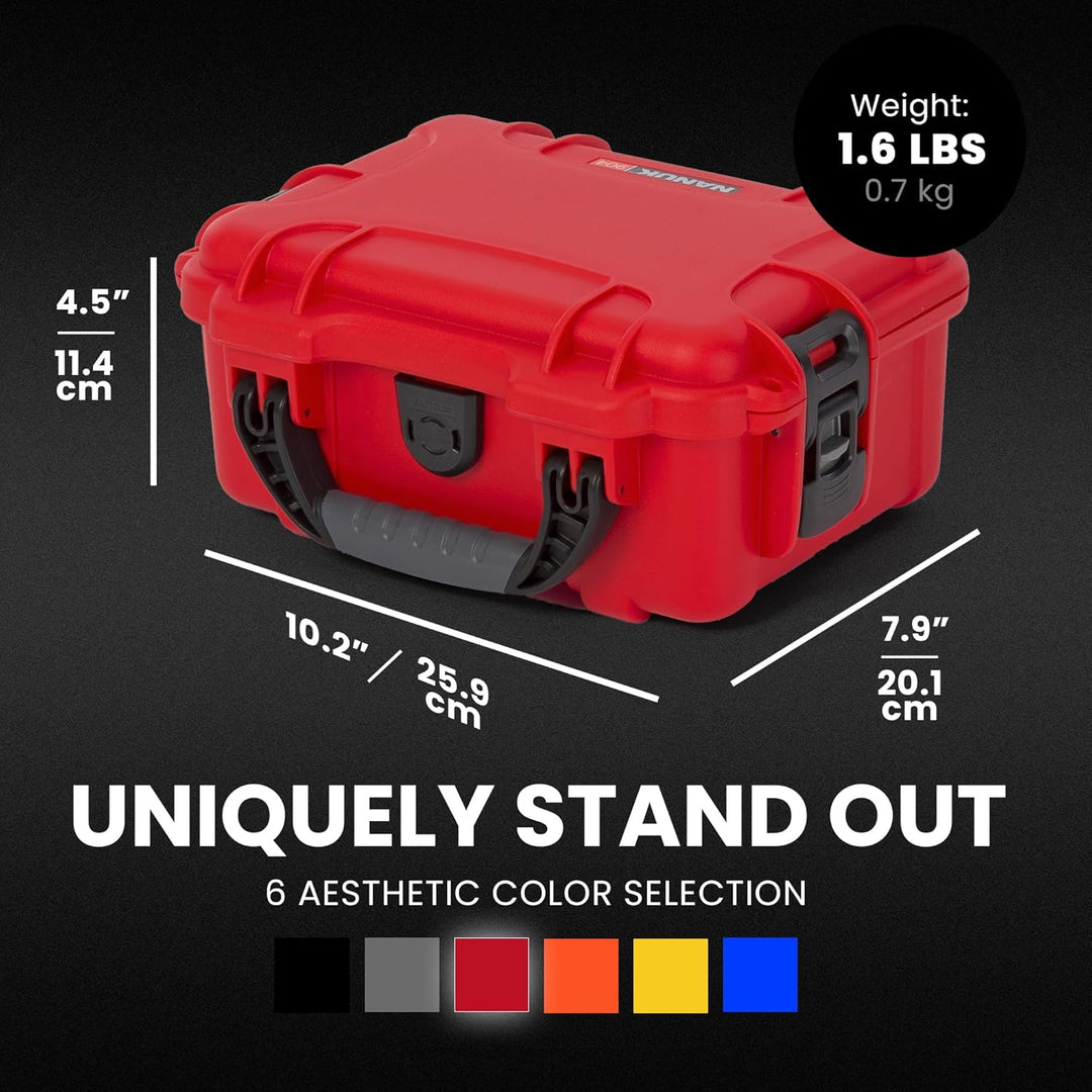 Nanuk 904 Wasserdichter Hartschalenkoffer leer - Rot Etui leer Rot, Etui leer Rot