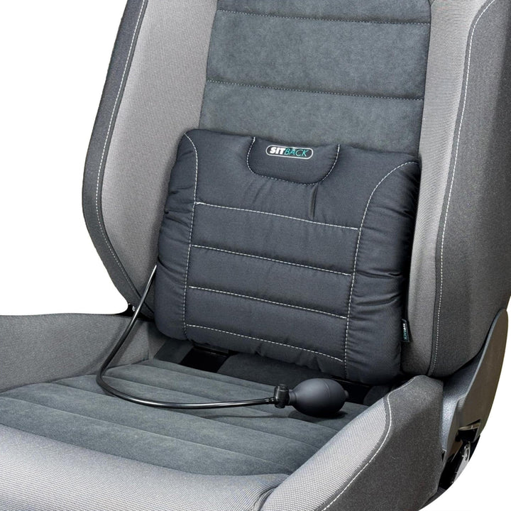 Sitback Air Universales Rückenstützkissen, aufblasbar, für Autositze, Bürostühle, Sofa, (Stoff schwa