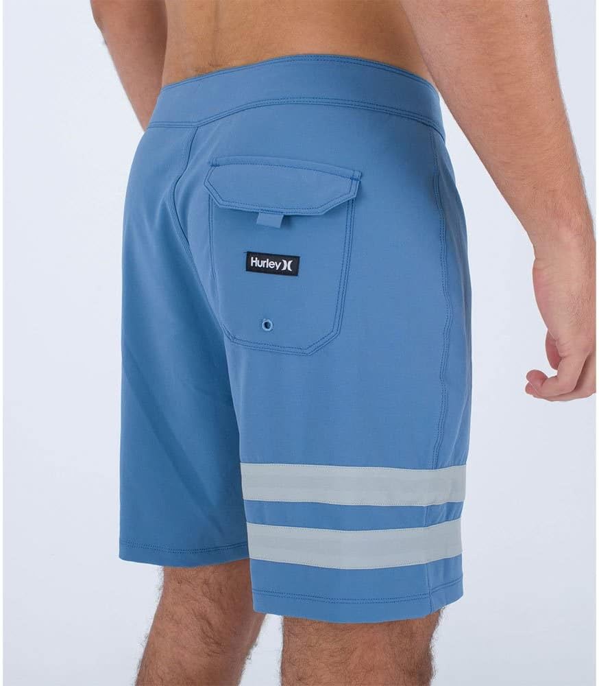 Hurley Herren Block Party 18' Badeshorts für Herren, Deep Aqua