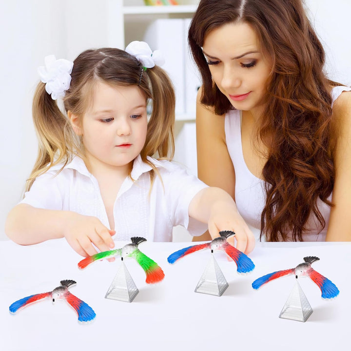 jojofuny 10 Stücke Schwebevogel Kinder Balance Vogel: Finger Balance Eagle Magical Physik Spielzeug