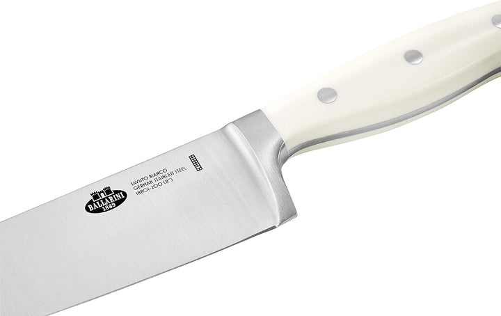 BALLARINI Savuto Bianco Kochmesser, Klingenlänge 20 cm, Deutscher Edelstahl, Ergonomischer Kunststof