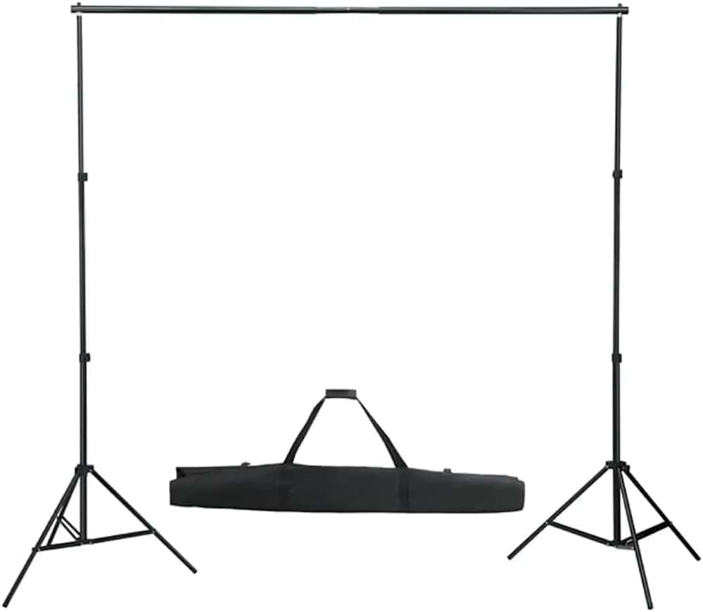 Fotostudio-Set mit Beleuchtung, Hintergrund und Reflektor für professionelle Porträt- und Produktfot