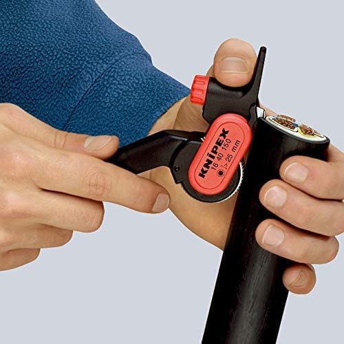 Knipex Abmantelungswerkzeug glasfaserverstärktes Polyamid 150 mm (SB-Karte/Blister) 16 40 150 SB