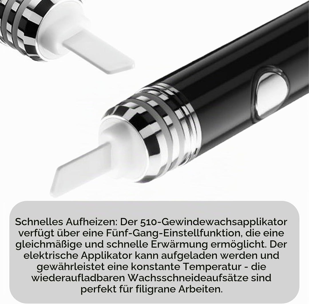 Ceramic Hot Knife, Keramik Heizmesser 510, Elektrisch Dab Werkzeug, Tragbares Heizmesser Wachszubehö