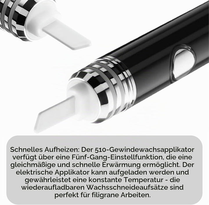 Ceramic Hot Knife, Keramik Heizmesser 510, Elektrisch Dab Werkzeug, Tragbares Heizmesser Wachszubehö