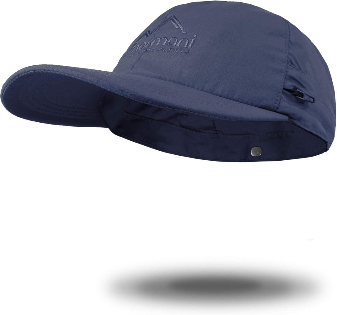 normani Sommer Cap 'Savannah' mit einrollbarem Nackenschutz M Marine, M Marine