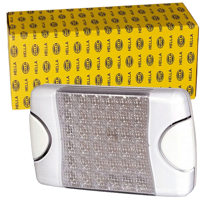 HELLA - Innenraumleuchte - DuraLED - LED - 12/24V - 9W - LED - Anbau/geschraubt - Lichtscheibenfarbe