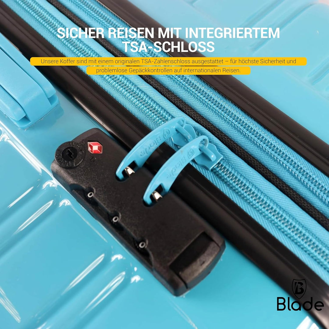 Blade Erweiterbares Handgepäck - Hartschalen Koffer Trolley - Leichter Reisekoffer Handgepäck aus AB