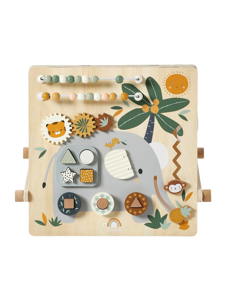 VERTBAUDETBaby Activity-Tafel TANSANIA aus Holz FSC®, wendbarweiss