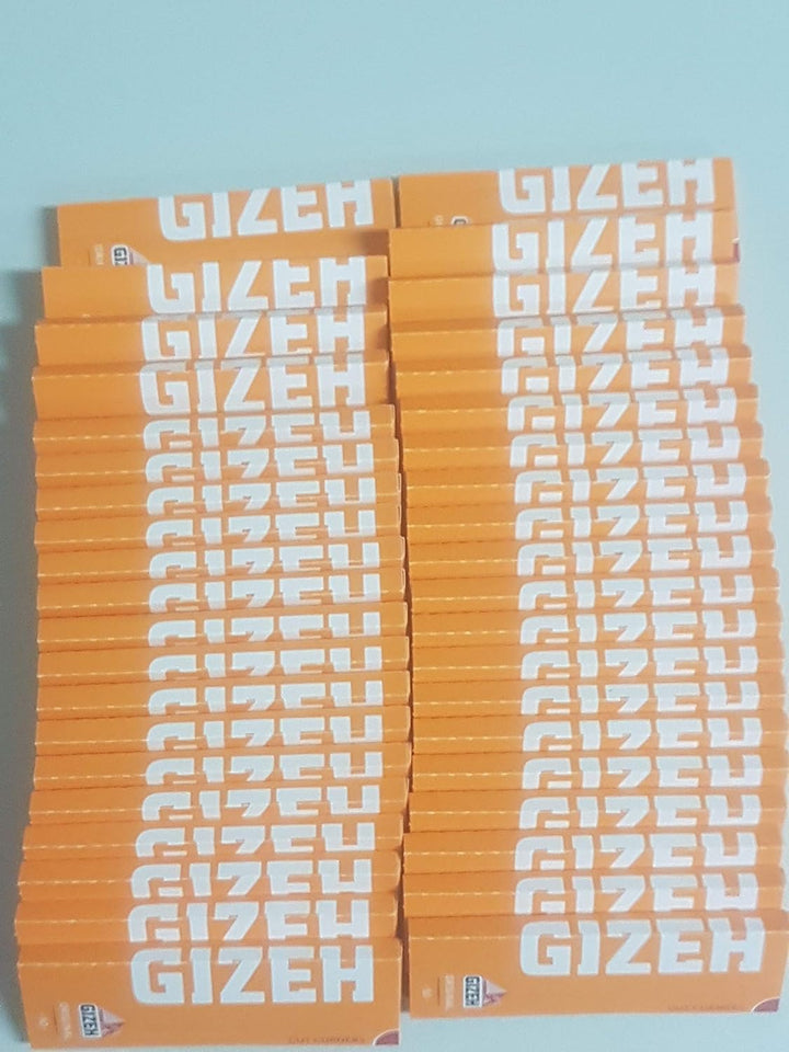 Gizeh 18850 Gelb Original-Kurzes Papier-100 Heftchen a 50 5000 Blättchen, Papier