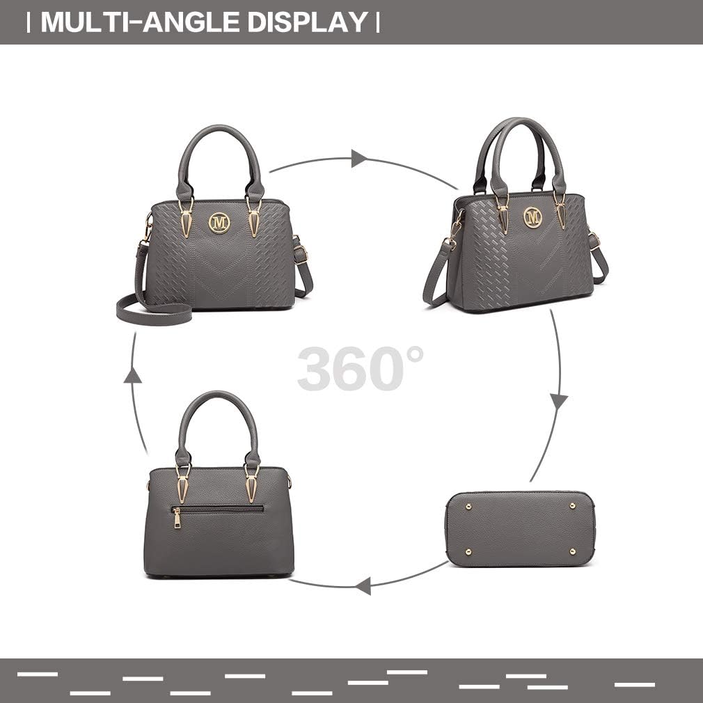 Miss Lulu Handtasche Damen, Handtasche Damen Mittelgross Tasche Damen Mittelgross Elegant Henkeltasc
