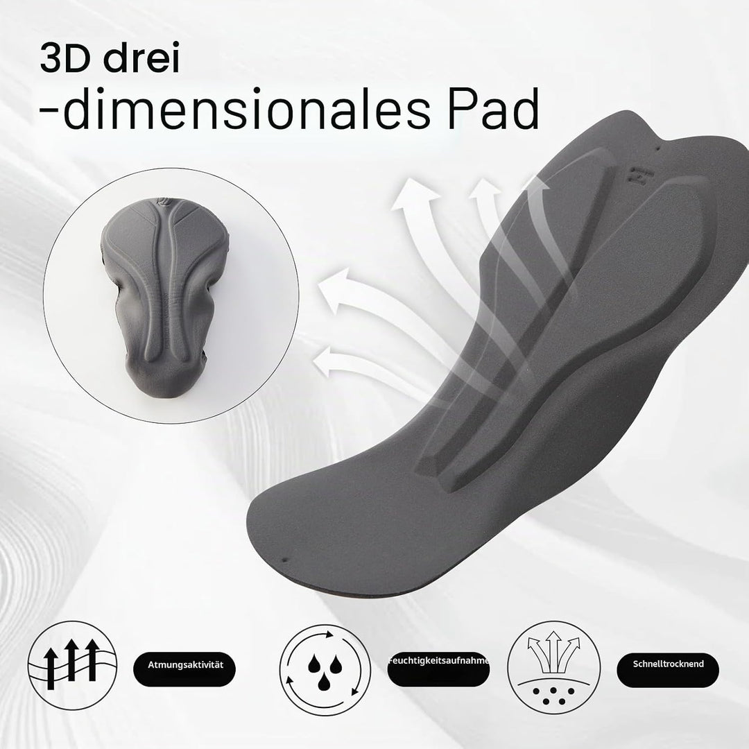 Santic Trägerhose Fahrrad Herren Fahrradhose Kurz mit Sitzpolster Radhose Herren Kurz Gepolstert M 2