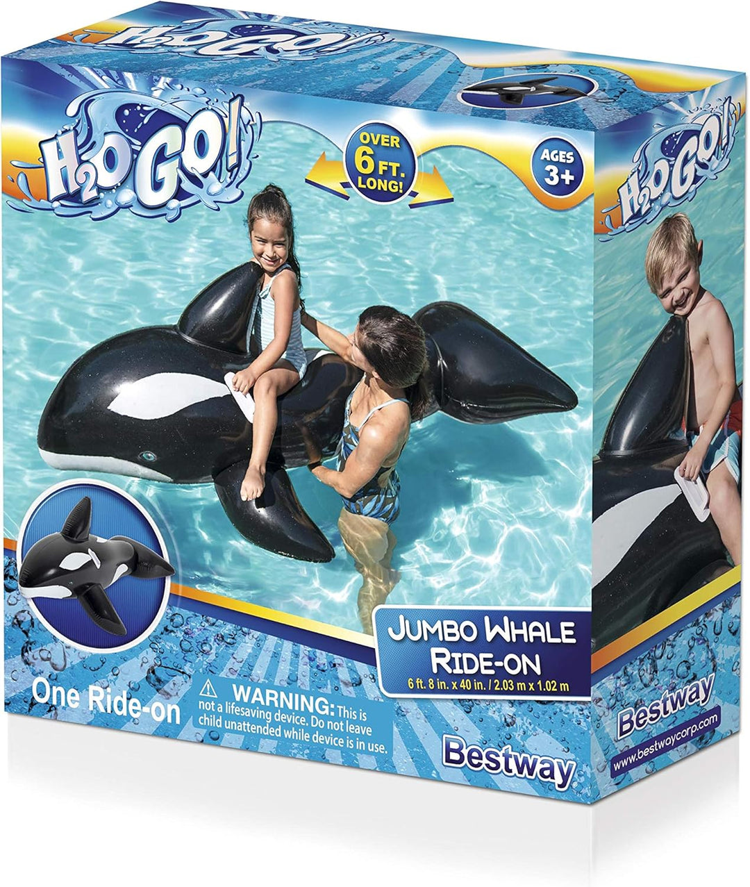 Bestway Schwimmtier Wal (203 x 102 cm)