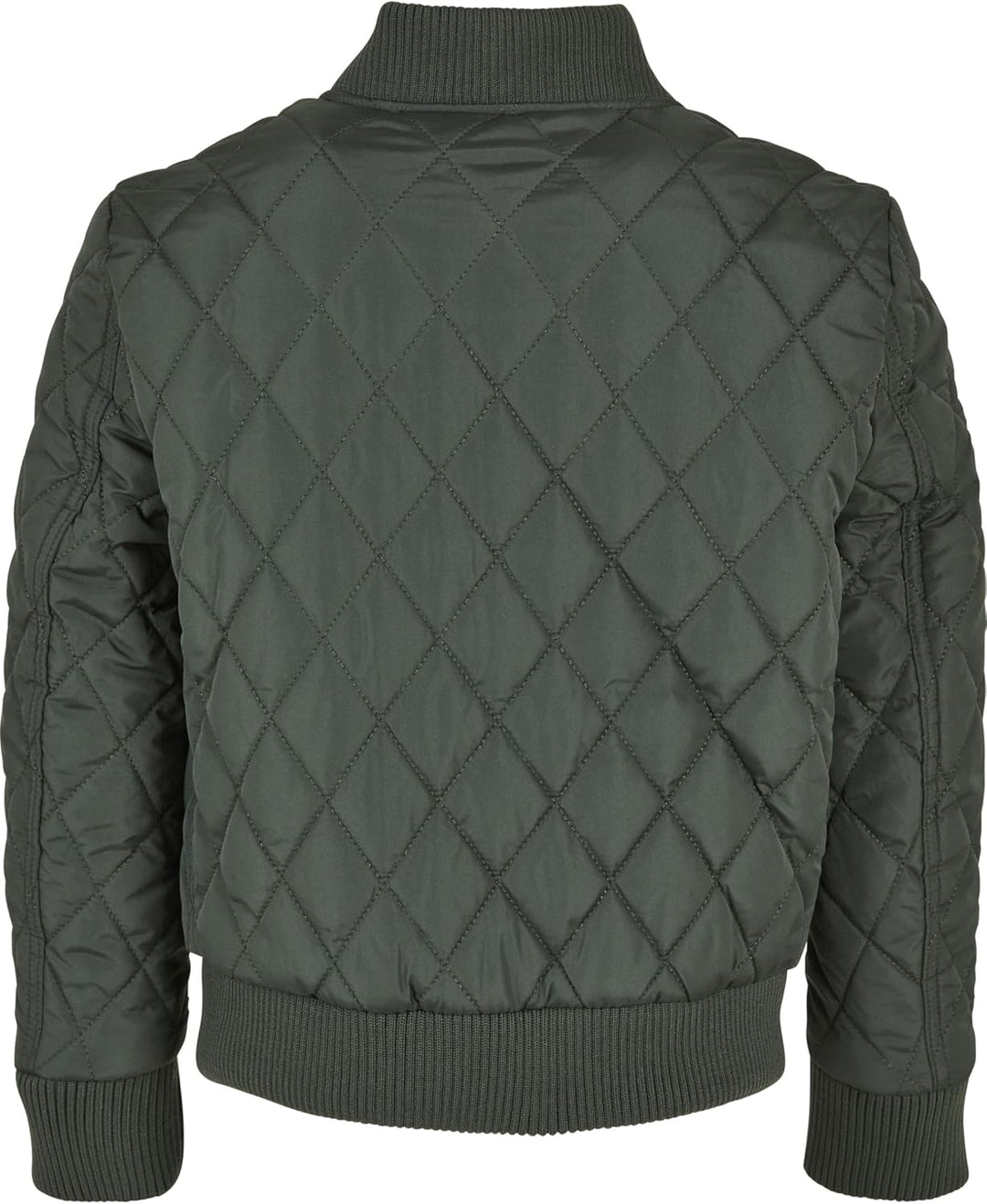 Urban Classics Jungen Boys Diamond Quilt Nylon Jacket Jacke 134-140 olive, 134-140 olive