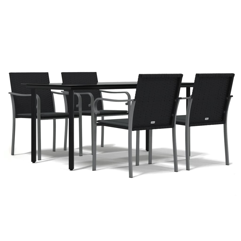 Festnight Poly Rattan Sitzgruppe Gartenmöbel Set Garten Essgruppe 4 Personen Gartenmöbel Set mit 6 G