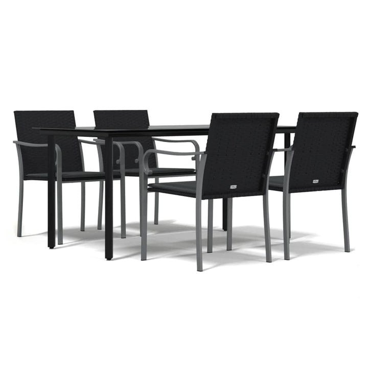 Festnight Poly Rattan Sitzgruppe Gartenmöbel Set Garten Essgruppe 4 Personen Gartenmöbel Set mit 6 G
