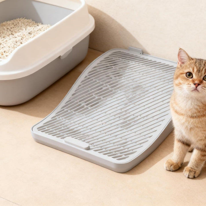 Rampe Für Die Katzentoilette,Höhenverstellbare Treppe Für Die Abfallsammlung Von Haustierkätzchen -