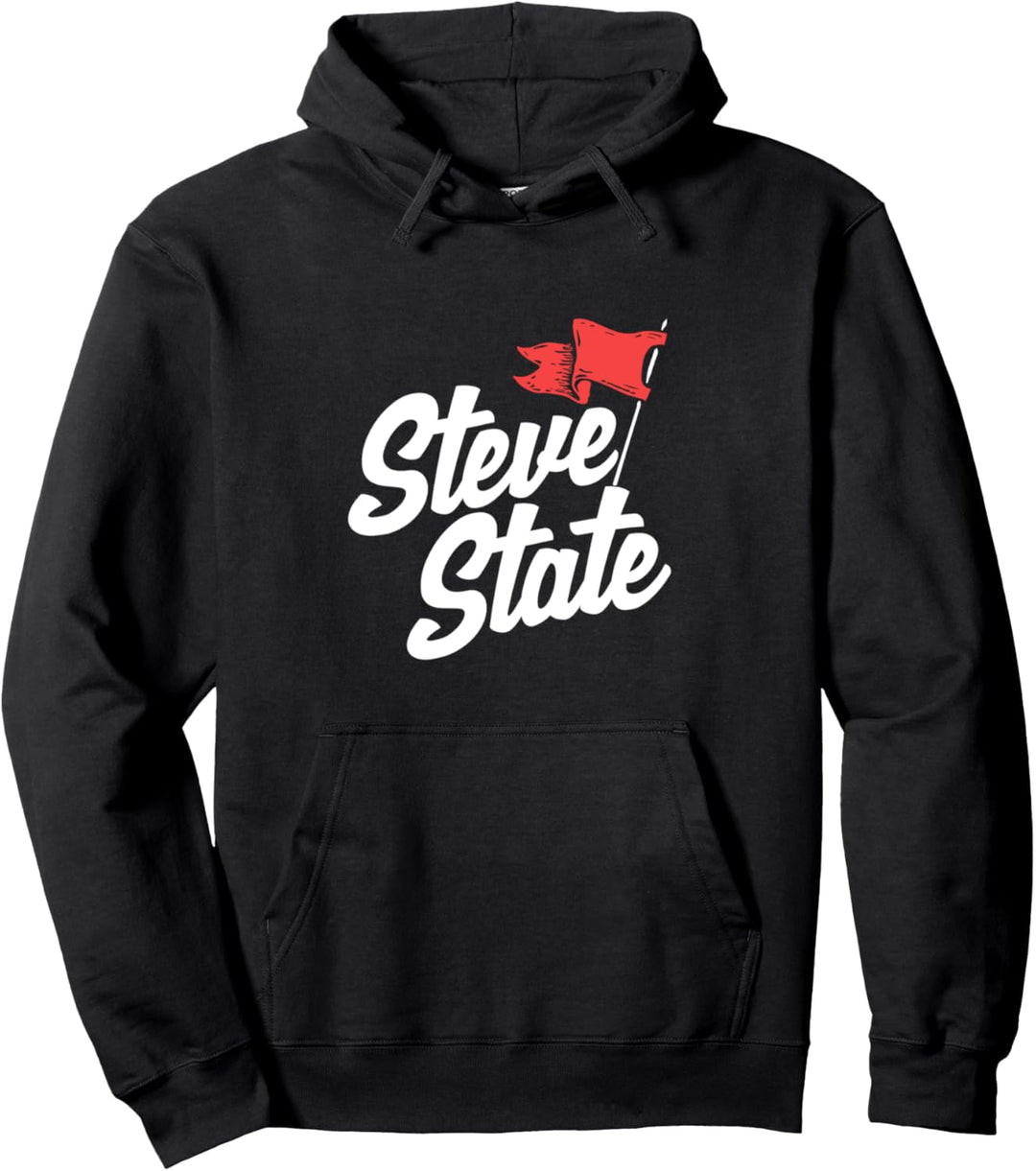 Steve State - Light Flag Mark Graphic Pullover Hoodie