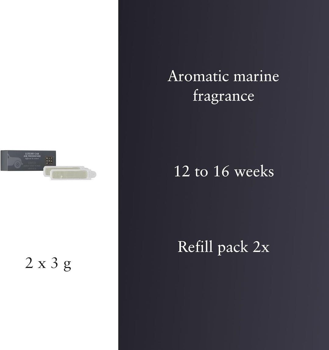 RITUALS Auto Parfüm Refill Homme Car Air Freshener – 2 Nachfüller für das Auto mit Aroma von Amber u