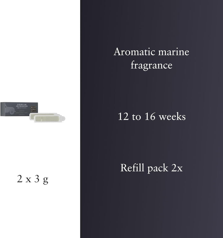 RITUALS Auto Parfüm Refill Homme Car Air Freshener – 2 Nachfüller für das Auto mit Aroma von Amber u