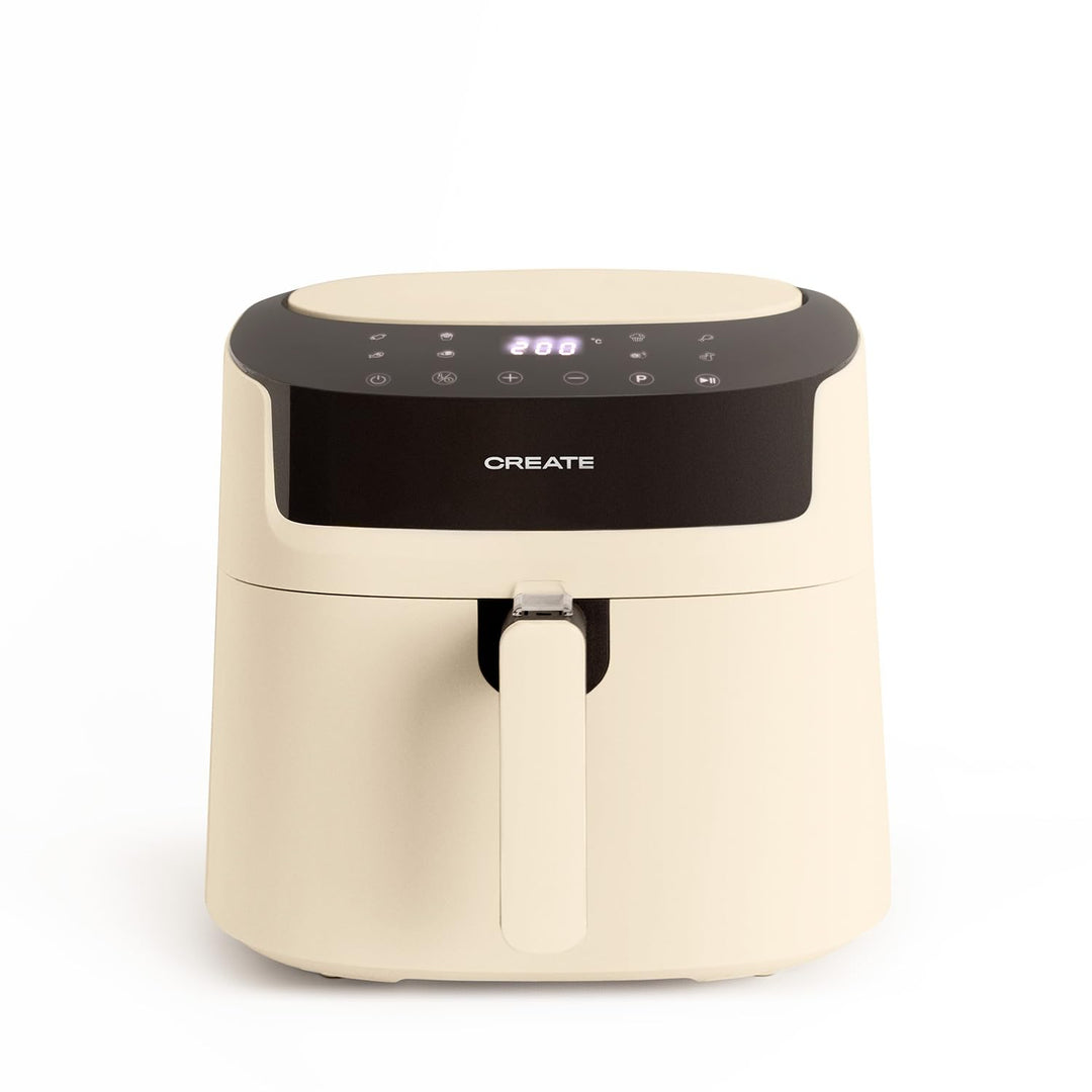 CREATE/FRYER AIR PRO LARGE/Heissluftfritteuse 6.2L Cremeweiss/Mit Timer, Monitor LCD, praktisch, ein