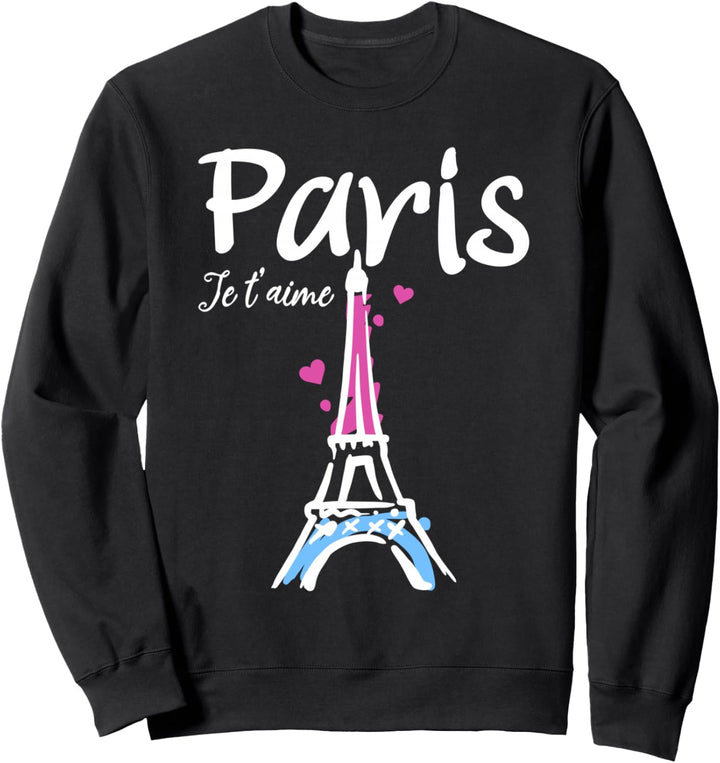 Paris Frankreich Damen Eiffelturm Sweatshirt