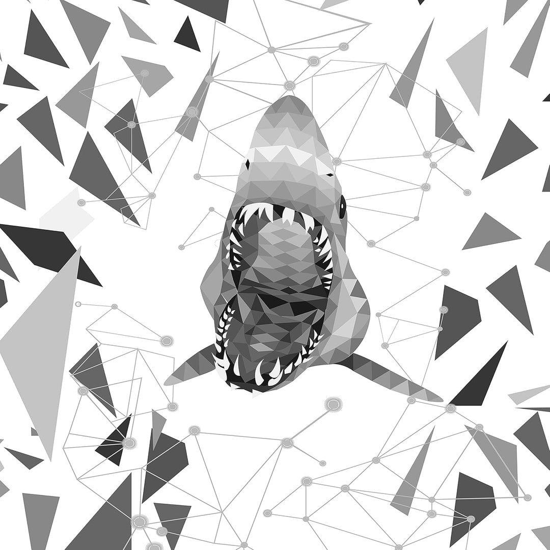 HUGE SPORTS Wildes Tier Rashguard Sonnenschutz Schnelltrocknend Kompression Schwimmshirt XL Hai, XL