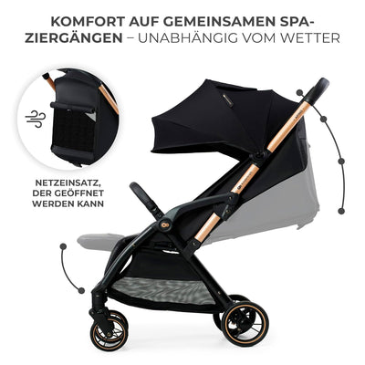 Kinderkraft APINO Buggy bis 22 kg, Liegebuggy, Kinderwagen, Leicht - 7,5kg, Automatisches zusammekla