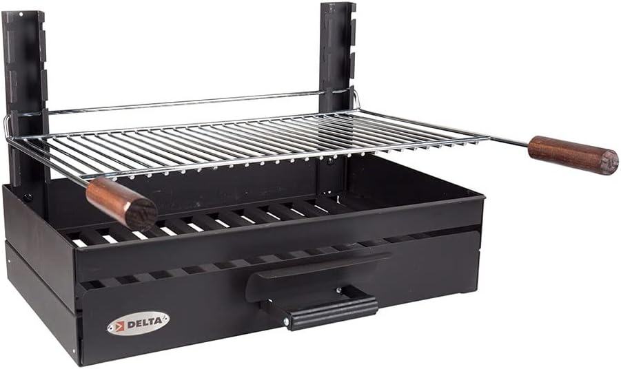 I LOVE BBQ - Kohlegrills, Einbaugrill – Grill zum Aufstellen 6/8 Besteck – Set Grills – Masse: 59 x