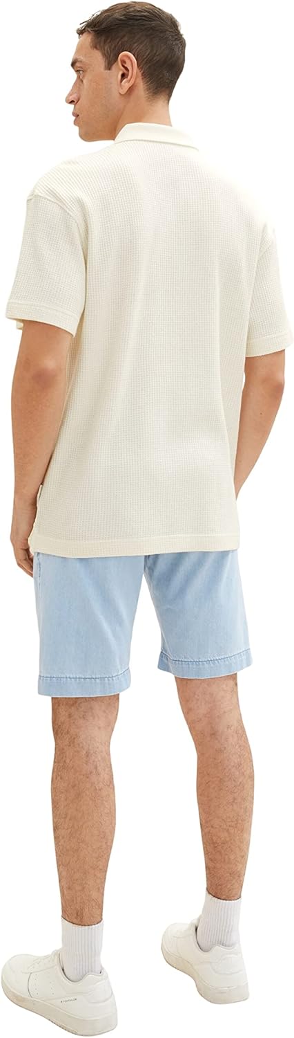 TOM TAILOR Herren Bermuda Shorts 28 10112 - Clean Light Stone Blue Denim, 28 10112 - Clean Light Sto