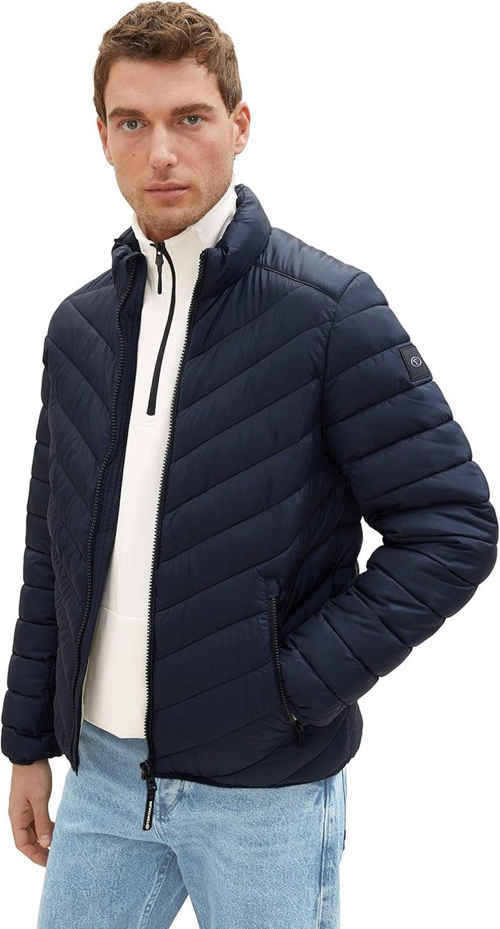 TOM TAILOR Herren Lightweight Steppjacke mit Stehkragen S 10668-sky Captain Blue, S 10668-sky Captai