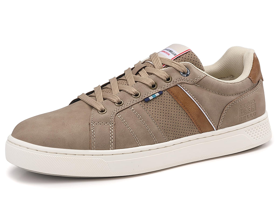 ARRIGO BELLO Herren Freizeitschuhe Schuhe Sneakers Wanderschuhe Leders Laufschuhe Leichtgewicht Outd
