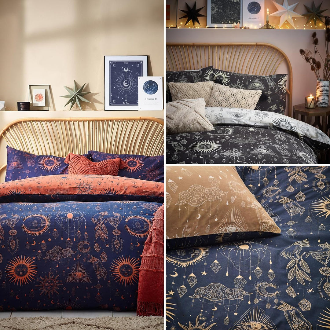 furn. Eingereif. Constellation Single BettVet Cover Set, Baumwolle, Polyester, Multi Twin Multicolor
