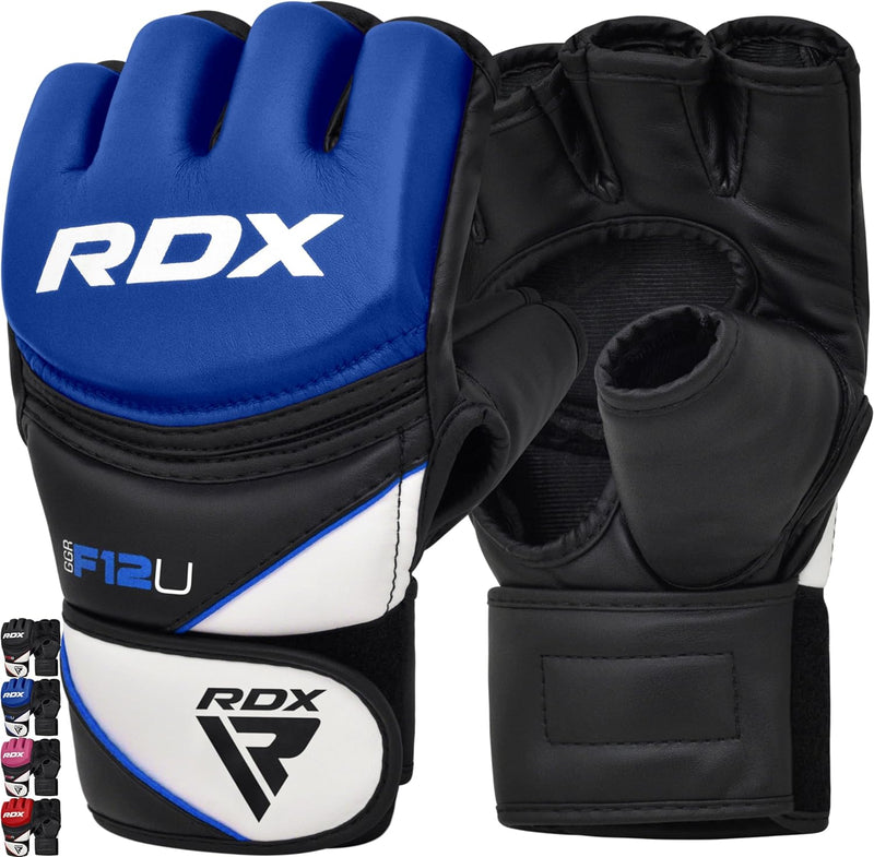 RDX Profi MMA Handschuhe Grappling Sparring Training, Maya Hide Leder, Kickboxen Kampfsport Gepolste