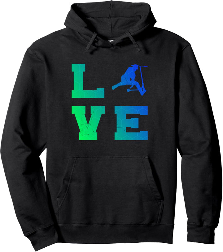 Tretroller Herren Stuntscooter Scooter Scooter Pullover Hoodie