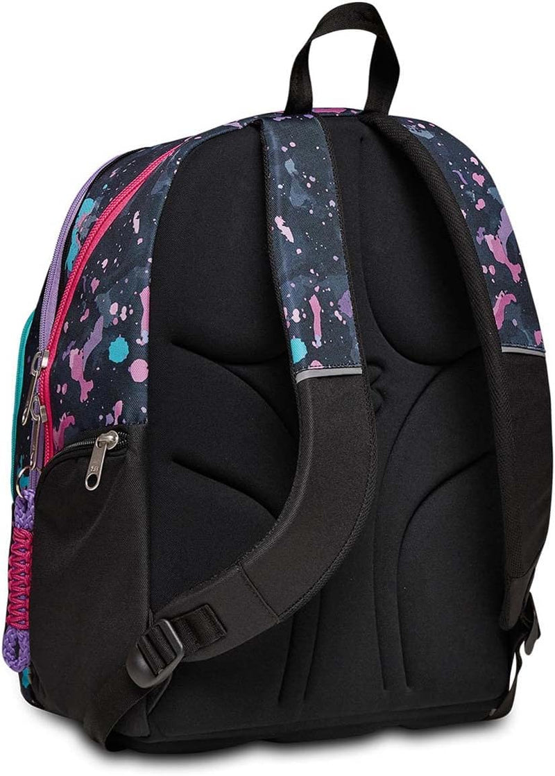 Seven Advanced Detach Schulrucksack – Fluo String Girl – Violett – Doppelfach – Trinkflaschentasche,