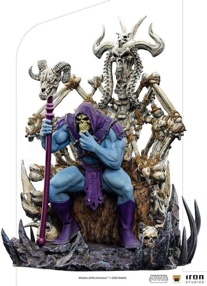 Iron Studios Les Maîtres des Universums – Figur Art Scale Deluxe 1/10 Skeletor on Throne Deluxe, 29